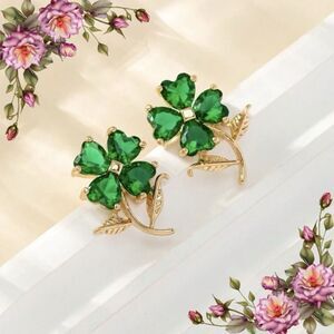 Clover Or Heart‎ Shaped Earrings St. Patrick’s day